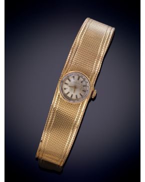 124-RELOJ JOYA CAJA Y BRAZALETE ORO AMARILLO 18K