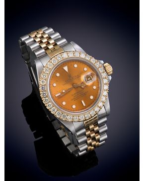 865-ROLEX OYSTER PERPETUAL DATE"" ""SUBMARINER""  RELOJ DE PULSERA, CAJA Y BRAZALETE EN ACERO Y ORO AMARILLO DE 18K CON BIS