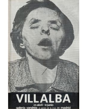 2053-DARÍO VILLALBA (San Sebastián 1939-Madrid 2018) Póster de la exposición en la Galería Vandrés, enmarcado Medidas: 94,5 x 60 cm. 