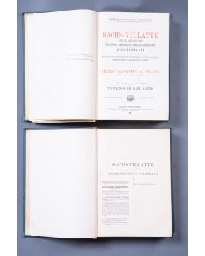 2517-Sachs-Villatte. Enzyklopädisches französisch-deutsches und deutsch-französisches Wörterbuch de 1907 y 1908.