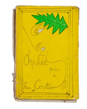 241-JEAN COCTEAU (1889-1963). ORPHÉE"". (1927) 1957.  Libro dedicado a tinta por Cocteau: ""pour Adolphe de tout mon coeur. Jean Cocteau"". 14 