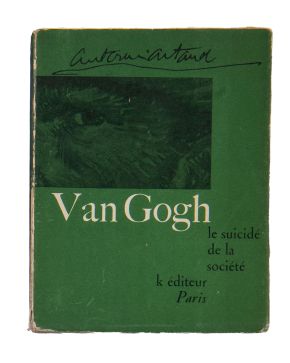 240-ANTONIN ARTAUD (1896-1948). Van Gogh. Le Suicide de la Societé"". 1947. 1ª edición. K Editeur, París. Ejemplar nº 340 de una edición de 6