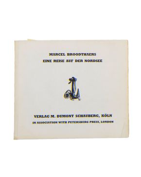 248-MARCEL BROODTHAERS (1924-1976), Eine reise auf der Nordsee"". 1973. Libro de artista editado por Verlag M. Dumont Schauberg, Köln, de 600