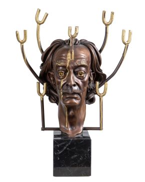 309-SALVADOR DALÍ (Figueras 1904-1989), ARNO BREKER (Elberfeld, Alemania1900-Düsseldorf, Alemania 1991).  Dalí-Morphosis"", 1974-1975. Bronce