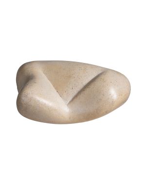 54-JEAN ARP (Estrasburgo, Francia 1886-Basilea, Suiza 1996) Scupture d'une lettre"". 1961 Cemento  virutas de piedra caliza Pieza única Medid