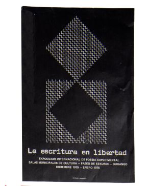 224-Cartel La Escritura en Libertad"", Durango 1975. 36 x 55 cm.""