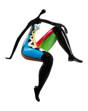 315-SIGUIENDO MODELOS DE NIKI DE SAINT PHALLE (Neuilly-sur-Seine, Francia1930-California 2002)  Bailarina sentada""  